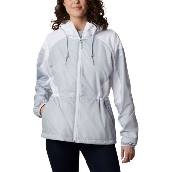 Columbia Ženske Jakne - Side Hill Lined Windbreaker Sive Bijele | JVKB-51297